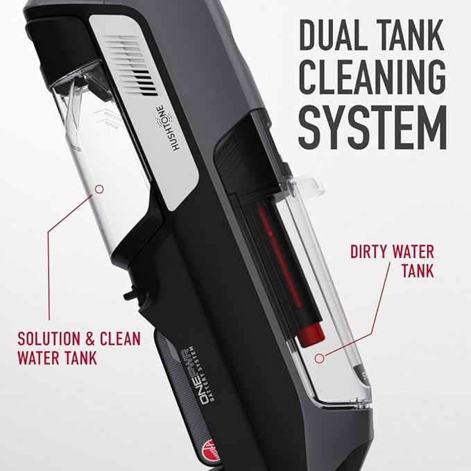 Hoover ONEPWR Streamline Cordless Hard Floor Cleaner Machine Portable Floor Cleaning Machine Self Cleaning System Wash and Dry Mode Ideal for Hardwood Luxury Vinyl Tile and More