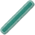Rubbermaid Commercial Products HYGEN 48 Microfiber Dust Pad with Fringe Green For Janitorial/Professional Cleaners and Heavy-Duty industrial Cleaning/Dusting/Sweeping