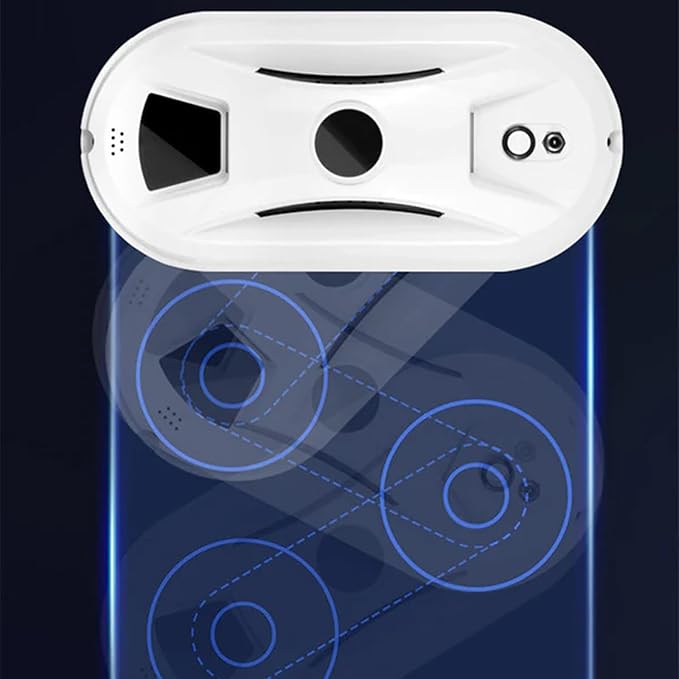 Automatic Smart Window Cleaning Robot Edge Detection Smart Spray &amp Streak-Free Shine Anti-Drop Protection for Effortless Cleaning Remote Control Traceless Cleaning of Glass