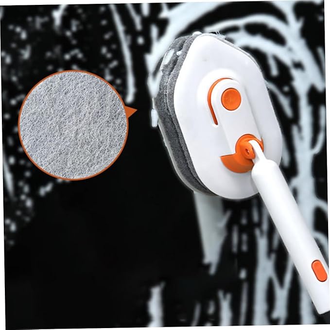 SAFIGLE 1set Multi-Functional Grout and Floor Cleaning Brush Ergonomic Handle for Bathroom Tile and Kitchen Includes Sturdy Hard Bristles and Replaceable for Deep Cleaning