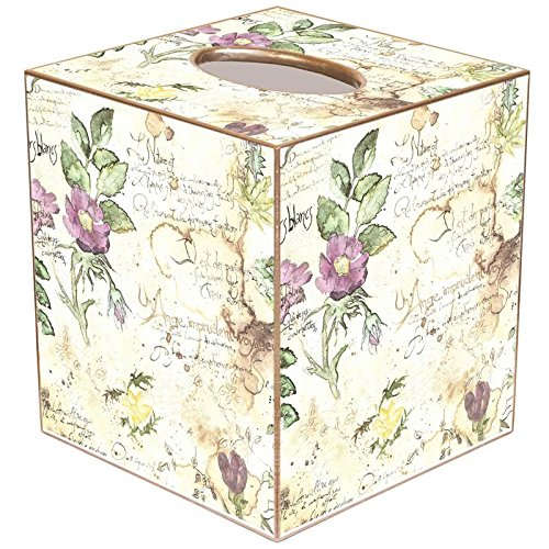 Marye-Kelley WB710-French Watercolor Wastepaper Basket