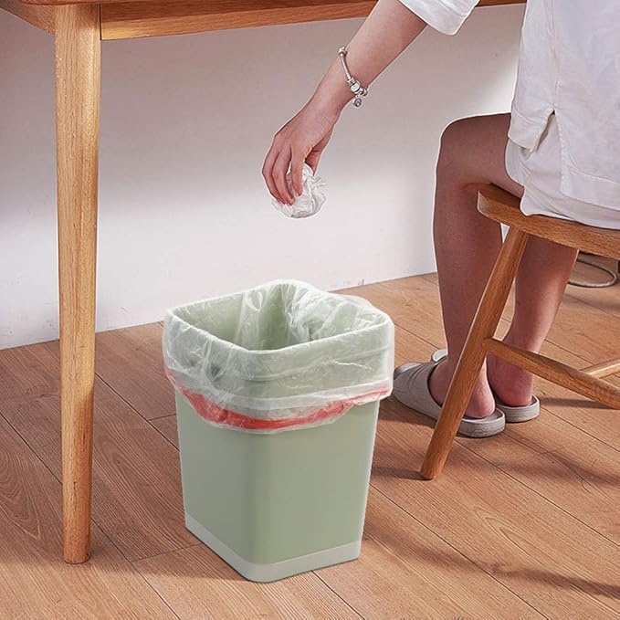 Clear Drawstring Garbage Bags Kitchen Trash Bags 4 Rolls/240 Bags (3 gallon)