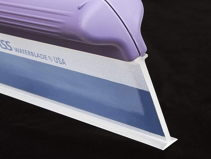 One Pass Classic 12 Waterblade Silicone T-Bar Squeegee Purple (WBL-OP2012CTY)