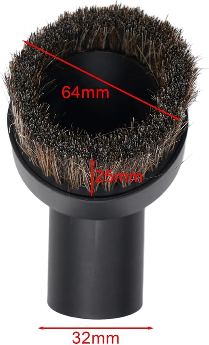 Carpet Cleaning Machine Accessories 32mm Dusting Dust Brush Vacuum Cleaner Swivel Dusting Brush Attachment Dusting Tool Brush Accessories