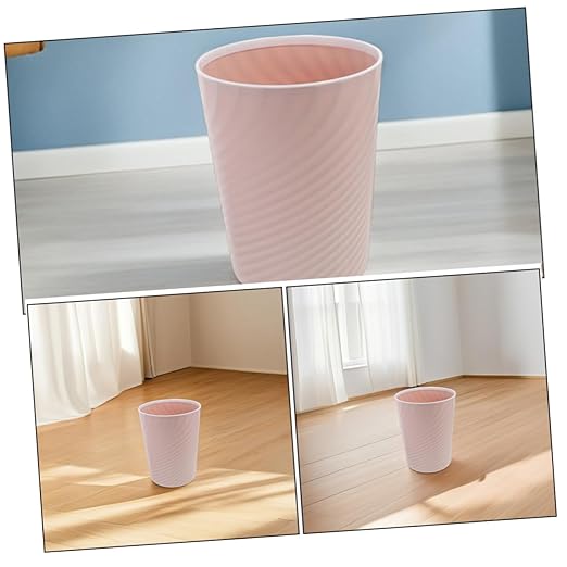 STOBAZA 2pcs Small Plastic Trash Can Wastebasket No Lid Design Garbage Bin Container for Bathroom Office Bedroom Living Room Office Kitchen