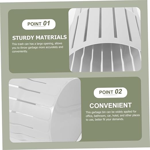 Nordic Style Hollow Trash Can Thickened Plastic Wastebasket for Office Bathroom Kitchen Home Decorative Trash Bin Small Size