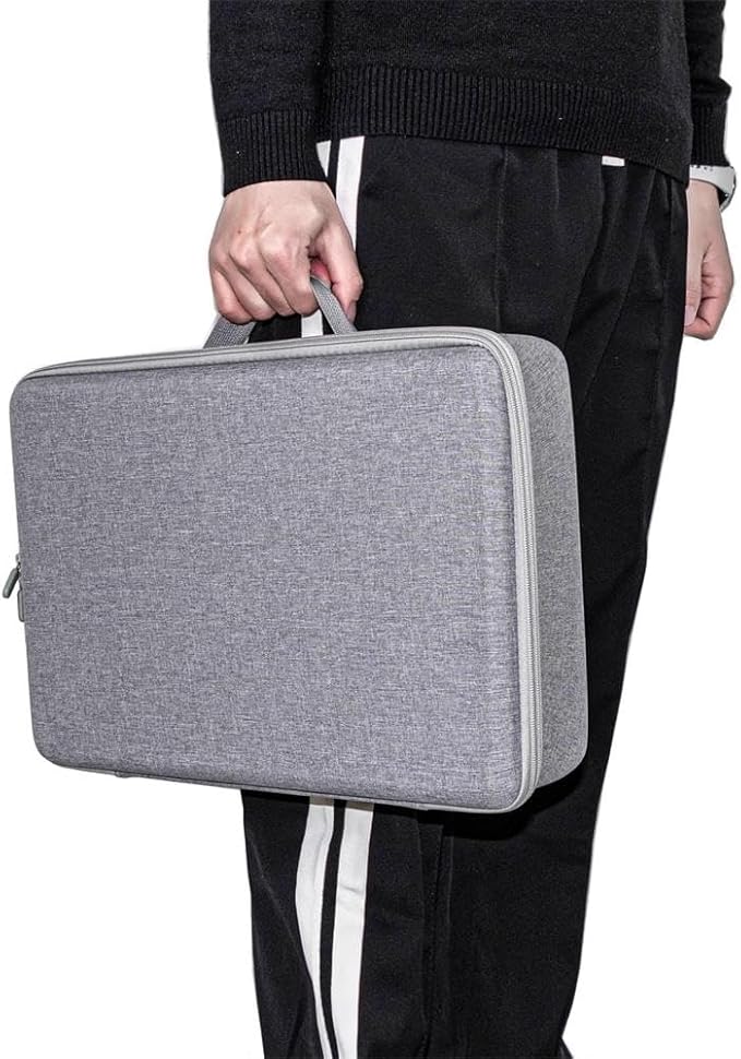 Hard Organizer Box for Ecovacs W1S / W2S PRO / W1S PRO Window Cleaning Robot Storage Protective Carrying Case Bag (Grey)