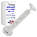 Universal Garbage Disposal Cleaner and Deodorizer 12 Long Sink &amp Drain Brush Cleaner for Eliminating Residues &amp Odor Sturdy T-Grip Handle USA Made Sink Disposal Cleaning Brush by FryOilSav