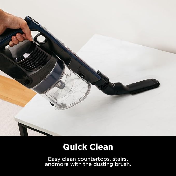 Shark IZ363HT Anti-Allergen Pet Power Cordless Stick Vacuum with PowerFins Technology and Removable Handheld Blue (Renewed)