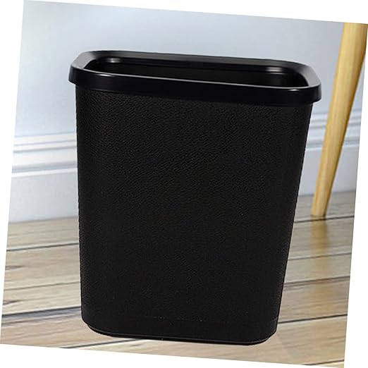 Thickened Plastic Trash Can Wastebasket for Living Bathroom Bedroom Office Hotel Opening Household Garbage Bin Kitchen Trash Container for Desk Sundries Storage