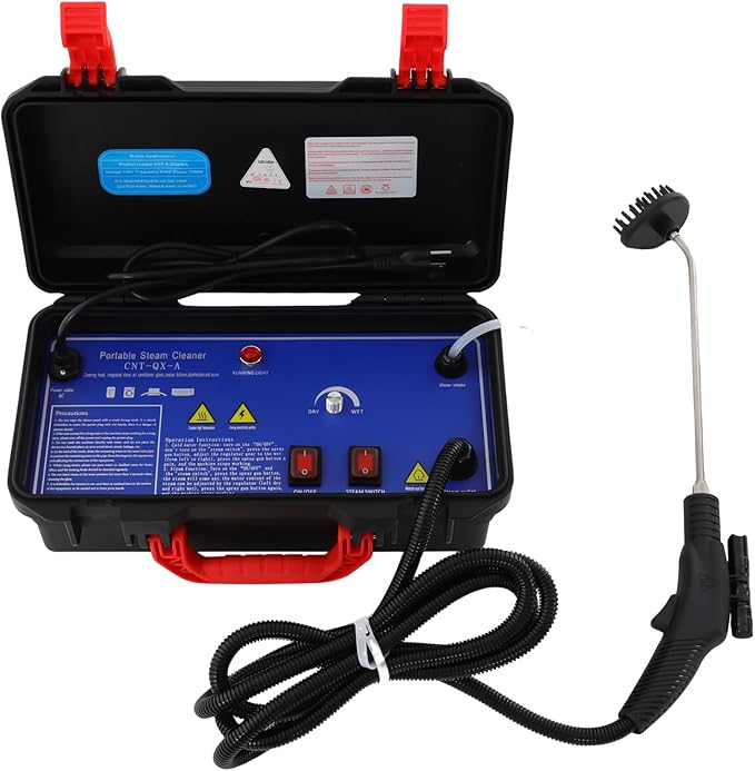 Handheld Steam Cleaner Commercial High Pressure Steam Cleaner Electric Steam Cleaning Machine 110V 1700W 3-5Bar for Car Floor Furniture Kitchen Bathroom