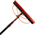 3-11M Window Cleaning Pole Window Cleaner Kit Water/Hose Fed Pole Window Cleaning Brush Equipment Cleaning Photovoltaic and Solar Panels / 6M Rod / 30Cm Brush Head/9.0M