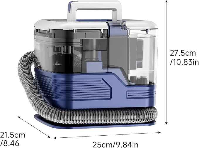 Upholstery Cleaner Machine Portable Carpet &amp 35Kpa Upholstery Spot Cleaner Machine Deep Stain Cleaning for Carpet Pets Stairs Car Seat Couch with Dual Size BrushHeadpueple (blue)