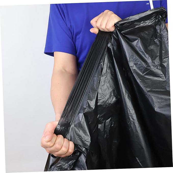 50pcs Extra Large Heavy Duty Garbage Bags for Trash Cans Commercial Contractor Bags Outdoor Gardening and Construction Waste Disposal
