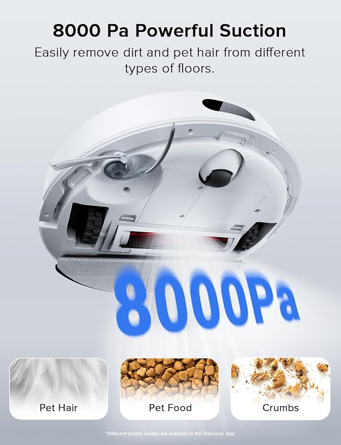 roborock Q7 L5 Robot Vacuum and Mop Combo 8000Pa Suction Upgraded from Q5 Pro Dual Anti-Tangle System LiDAR Navigation No-Go Zones Self-Charging Robotic Vacuum Cleaner White