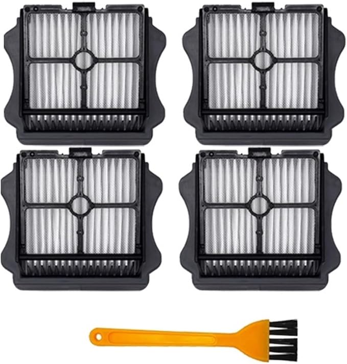 EtliN Compatible WithTineco Floor ONE S5 /LCD/LED Cordless Wet Dry Vacuum Cleaner Set Replacement Brush Roller and Vacuum HEPA Filter Accessori(Color:4PCS-02)
