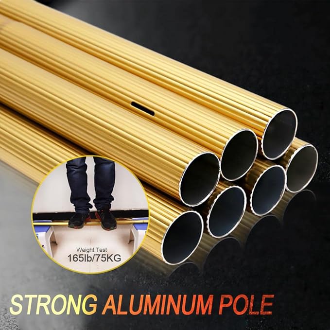 Cleaning Brush Cleaning Pole Water Telescopic Brush Extendable Washer Roof Cleaner Glass Outdoor Solar Panel (7.2M/24Ft)