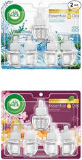 Air Wick Plug in Scented Oil 5 Refills Fresh Waters and Summer Delights (5x0.67oz) Essential Oils Air Freshener