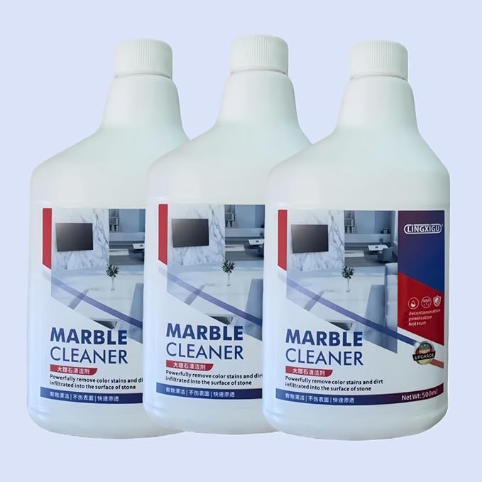 Stone Stain Remover Cleaner For Granite Quartz Marble Tiles Stubborn Stains Scratch Removal Ceramic Cleaner 500ml(3pcs)