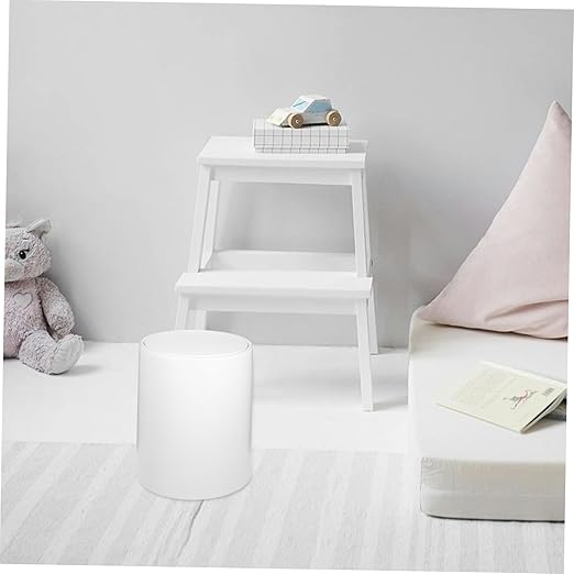 Press Lid Garbage Bin Trashcan Kitchen Trash Can Compact Wastebasket Office Waste Bin