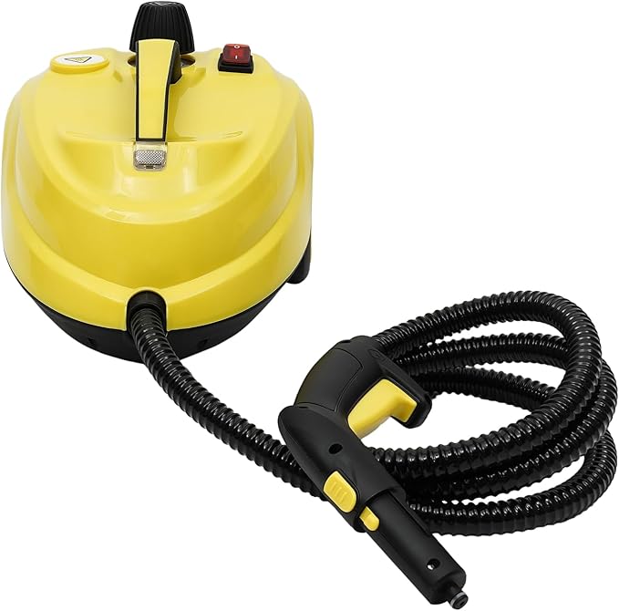 Steam Cleaner for Home Handheld Steamer with Cleaner Kit 2000W Portable High Pressure Multipurpose Grout Steam Cleaner for Upholstery Car Kitchen Bathroom 100°C/212°F (Yellow)
