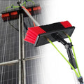 WZFANJIJ Window Cleaning Pole Solar Telescopic Cleaner Kit Water/Hose Fed Extendable Pole Window Cleaning Brush Equipment Cleaning Photovoltaic and Solar Panel7m/23ft