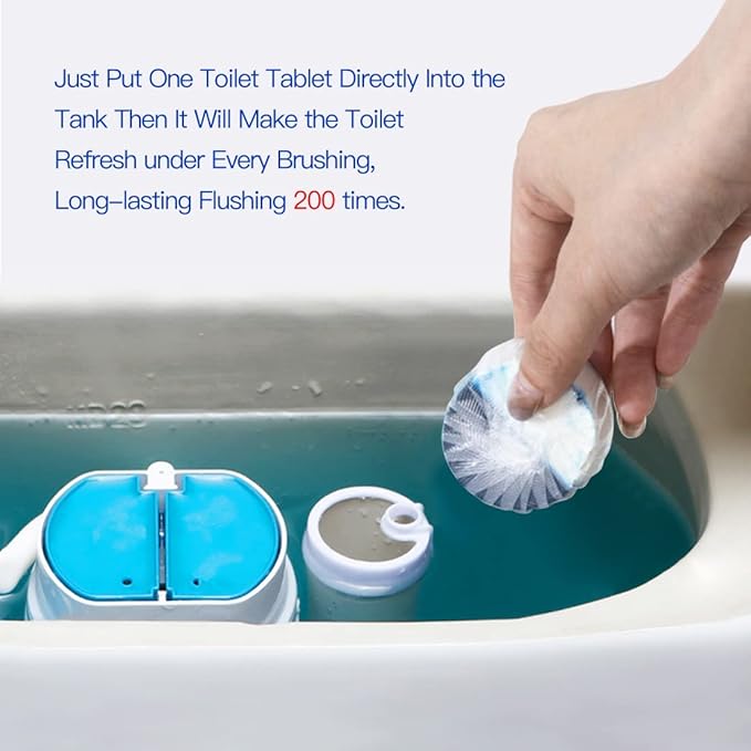 KIISIISO Toilet Bowl Cleaners 40 PACKLong-Lasting Toilet Bowl Cleaner Tablets with Sustained-Release Technology Against Tough StainsAutomatic Toilet Cleaner for Deodorizing &amp Descaling