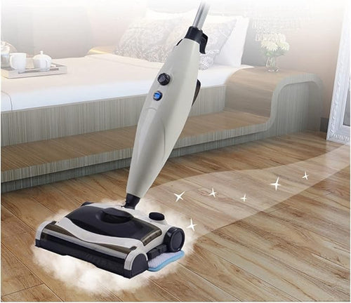 1300W Electric Floor Mop Home Floor Steaming Cleaner Cleaning Tools Vacuuming Sweeper Machine with 400Ml Water Tank