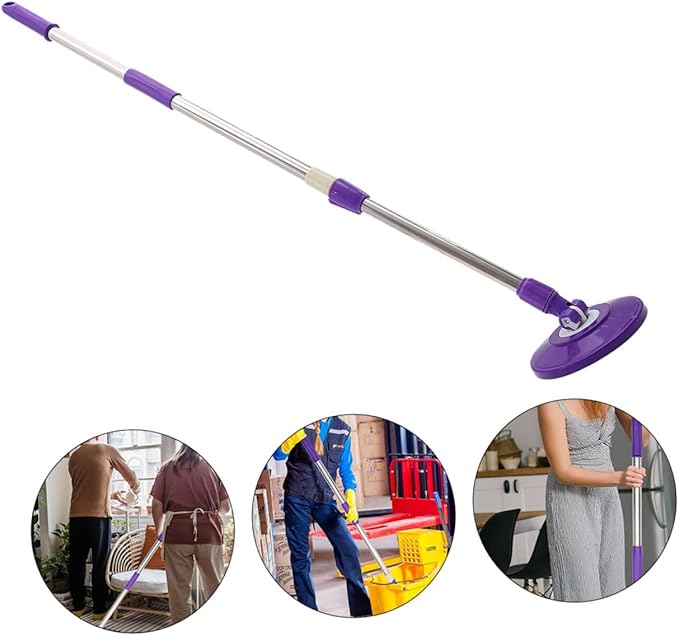 Telescopic Mop with Detachable Handle to Practical Floor Cleaning Tool for Hardwood Tile and Surfaces