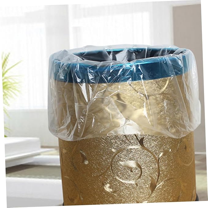Kichvoe 6 Rolls Thickened Trash Bags for Bathroom and Bedroom 45x50cm Disposable Flat-top Garbage Bags Tear-resistant Home Wastebasket Liners Multipurpose Kitchen and Household Use