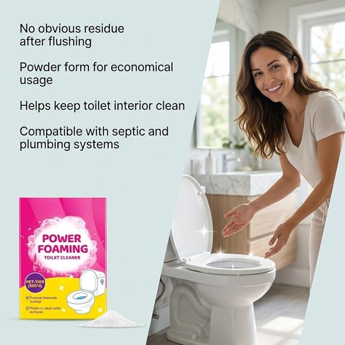 Household Toilet Bowl Cleaning Powder Effortless Stain Lifting For Daily Toilet Maintenance(2pcs)