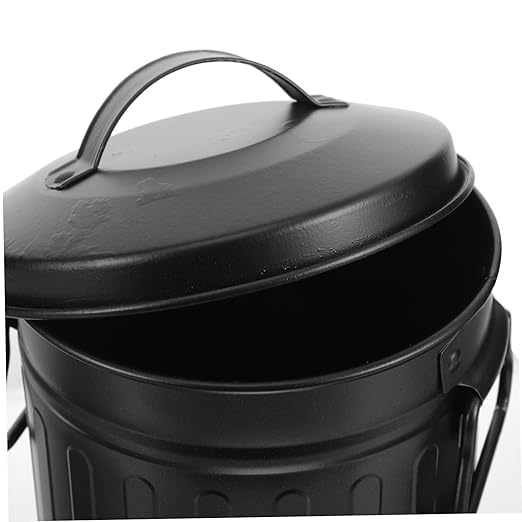 NUOBESTY Office Trash Bin Creative Garbage Can Lid for Bedroom Home Rubbish Can Pencil Cup Wastebasket