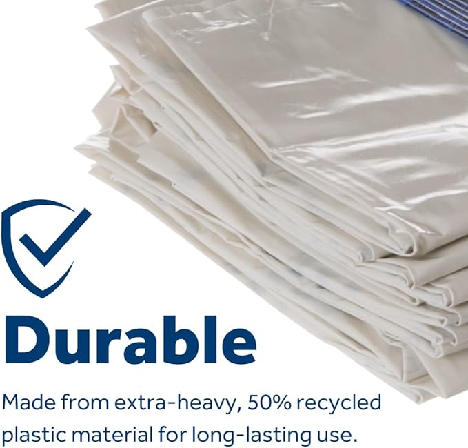 Universal 18 Gallon Heavy Duty Trash Compactor Bags 2 Pack WX60X1-2PK Fits 15 inch Compactors Compatible with Kitchenaid Kenmore Whirlpool GE Appliances and most 15 inch Garbage Cans