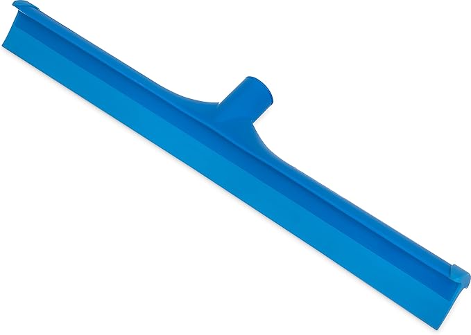 SPARTA 3656714 Plastic Floor Squeegee Shower Squeegee Heavy Duty Squeegee with Rubber Blade for Windows Glass Shower Doors Floors Windshields 20 Inches Blue (Pack of 2)