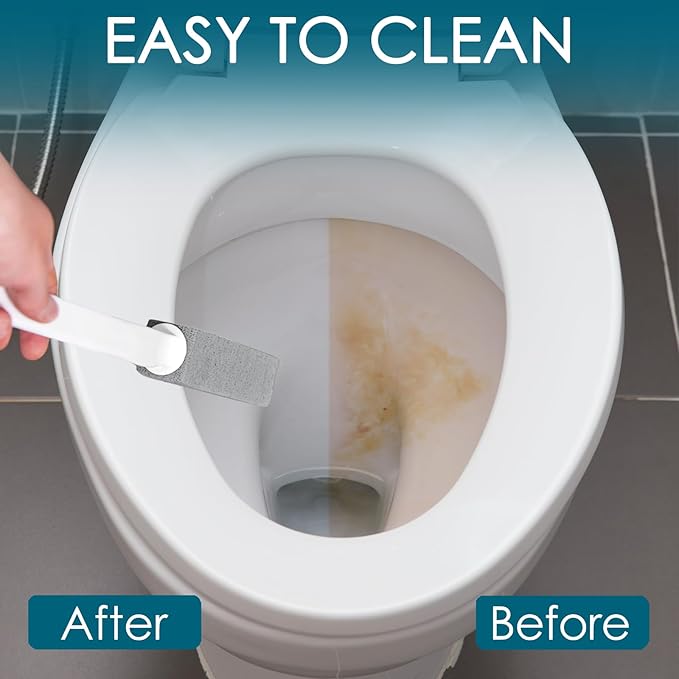 20 Pack Pumice Stone Toilet Bowl Cleaner Pumice Stone with Handle for Toilet Cleaning Remove Limescale Rust Cleaning Supplies for Toilet Pool Bathroom Sink