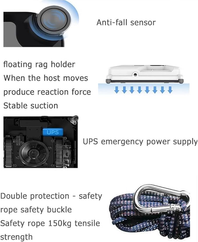 Smart Window Cleaning Robot Double Water Spray Window Robot Cleaner Robotic Home Automatic Glass Cleaner Strong Suction