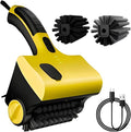 Grill Cleaner 360° Grill Cleaning Brush with 2 Detachable Brush Heads and Water Tank Built-in 2600mAh Battery 2 Speed Adjustment One-Touch Water Spray Suitable for Grills Kitchens Bathrooms