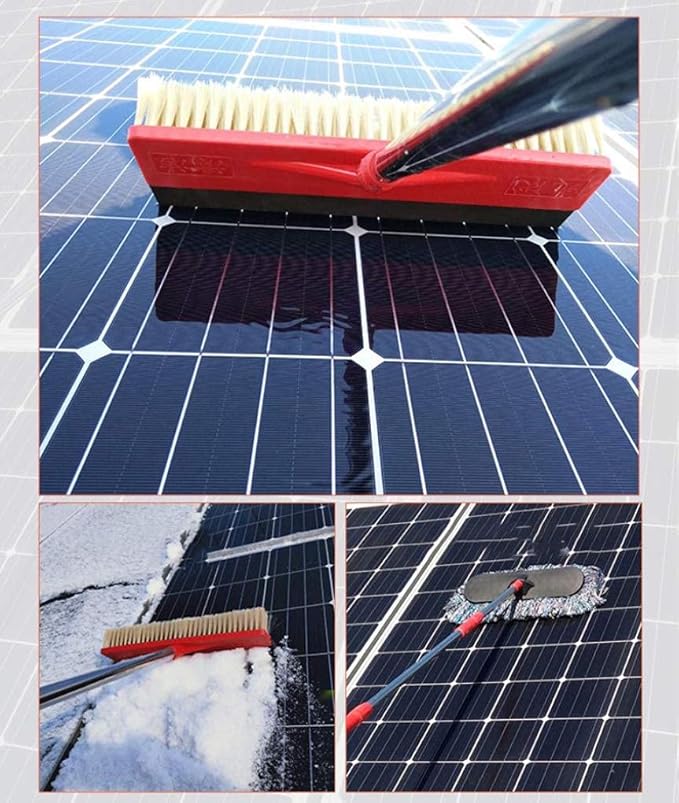 Window Cleaning Brush Washing Set Extension Cleaning Pole Suitable for Photovoltaic Panel Cleaning Trucks Windows Window Glass Wall 7 Meters Pump Version (3.5 Meters Pump Version)