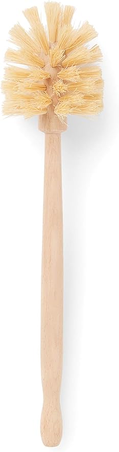 Natural Horsehair Fiber Kitchen Brush - 10 Dish and Glass Cleaner for Effective Scrubbing(12.5 Horsehair Bottle Brush)