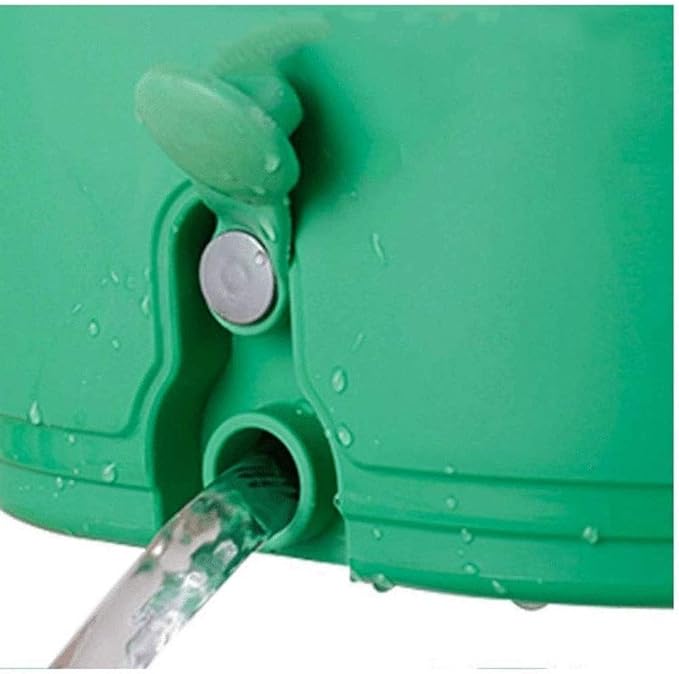 Mop - Rotary Hand-Free Wet and Dry Stainless Steel Tow Barrel Rotating Water Drive