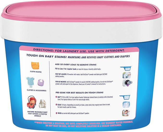 Baby Stain Fighter Soaker 3 lb Tub Baby Stain Soaker (2 Pack)
