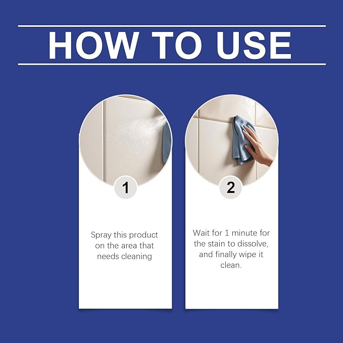 Bathroom Foam Cleaner Portable Bathroom Cleaning Solution For Daily Surface Care(2pcs)