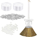Wedding Brooms for Jumping CeremonyWhite Whisk Broom Wedding Broom with White Ribbon and Faux PearlsWhisk Broom Jumping The Brooms for Wedding DIY Wedding Ceremony Crafts