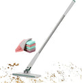Clamp Mop with 4 Cloths 1Set Clip Wet Wipes Mop Floor Cleaning Supplies Lightweight for Kitchen Bathroom and Living Room