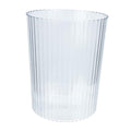 Luxshiny Transparent Capacity Garbage Can Simple Style Kitchen Trash Container for Home Bedroom and Office Use Eco-Friendly and Washable Waste Basket Small