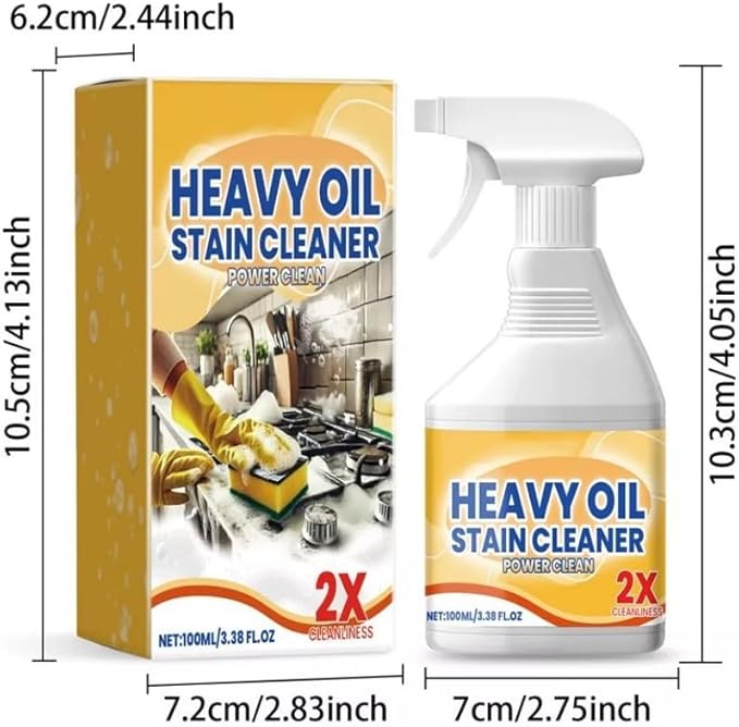 Liapu Kitchen Heavy Oil Cleaner2025 New All Purpose Kitchen Heavy Oil Cleaning Agentfor CountertopsOvensAppliances (3PCS)