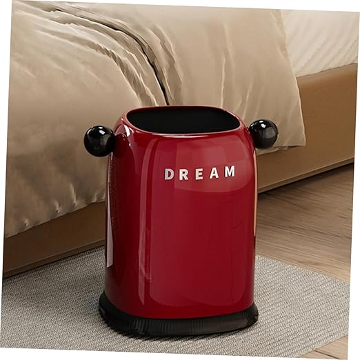 STOBOK Open Top Garbage Container Plastic Trash Can Double Walled Wastebasket with Removable Liner Bin for Bedroom Bathroom Kitchen