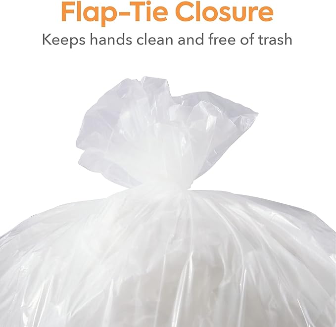 STAPLES BRIGHTON Clear Professional Linear Low-Density Trash Bags 12-16 Gallon 250 Bags/Box