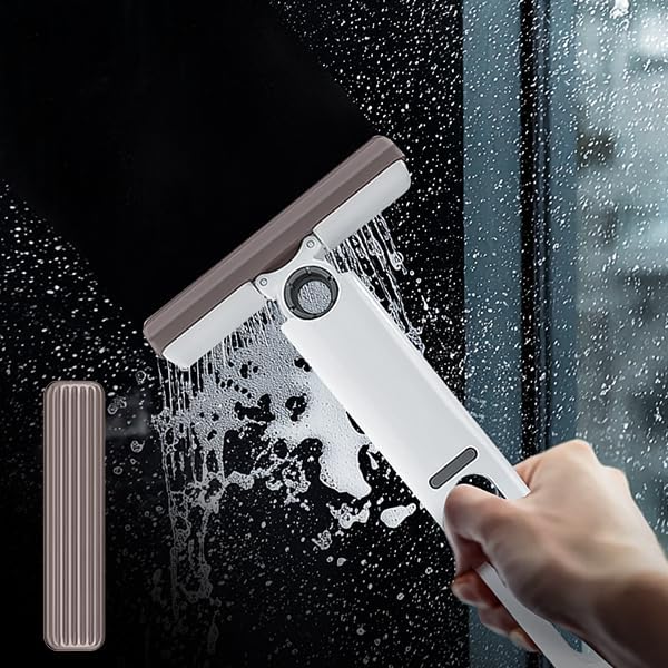 Self-Squeeze Mini Mop - Portable Hand-Free Mop Wet and Dry Use for Bathroom Kitchen Desktop Glass Car Living Room Cleaning