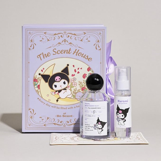 Sanrio Kuromi Air Freshener for Home and Bathroom Room and Air Freshener Spray Set Home Fragrance 3pc Set